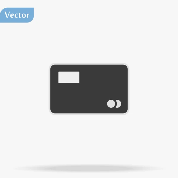 Credit Card, Credit Card icoon vector, in trendy platte stijl geïsoleerd op witte achtergrond. Creditcard pictogram afbeelding, Creditcard pictogram illustratie — Stockvector