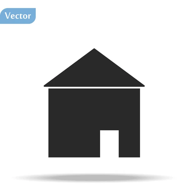 Home Ícone Estilo Moderno Plano Isolado Sobre Fundo Branco Símbolo —  Vetores de Stock