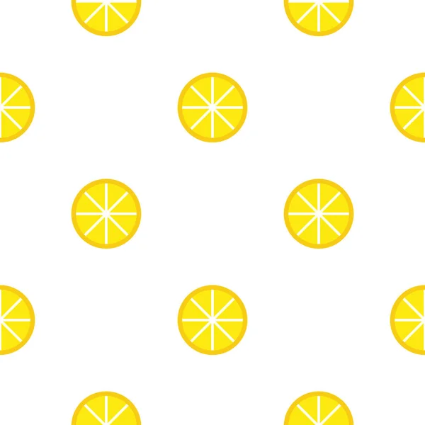 Бесшовный Рисунок Лимонами Белом Фоне Векторные Иллюстрации Eps10 — стоковый вектор