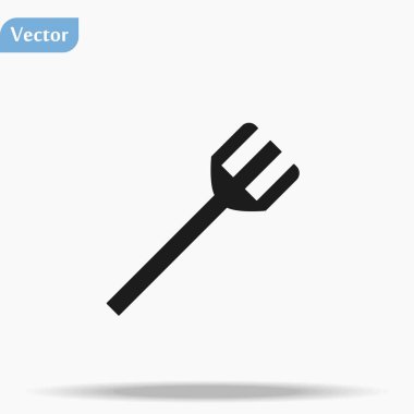 Spatula ikonu. Beyaz arkaplanda Spatula aracı simgesi