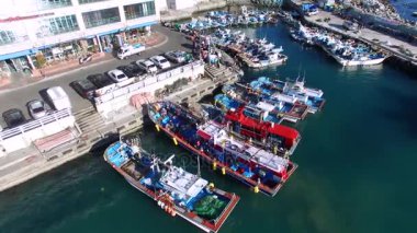 Chungsapo bağlantı noktasının 20180106 hafta sonu / hafta sonu Chungsapo bağlantı noktası, Haeundae, Güney Kore, Asya zaman Ocak-06-2018