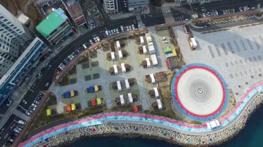 Havadan görünümü Songdo Beach / havadan görünümü Songdo Beach, Busan, Güney Kore, Asya zaman Jan-21-2018