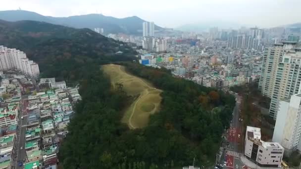 Túmulo Antigo Baesan Montanha Túmulo Antigo Baesan Montanha Yeonje Busan — Vídeo de Stock