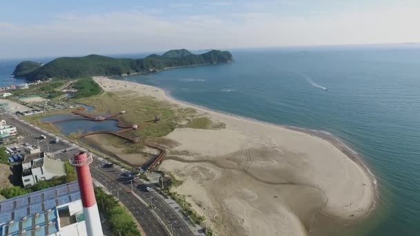 Otoño Dadaepo Beach Otoño Dadaepo Beach Busan Corea Del Sur — Vídeos de Stock