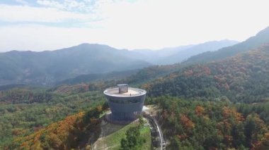 Taekwondowon gözlem evinde Muju / Taekwondowon Gözlemevi Muju, Güney Kore, Asya zaman Ekim-26-2017