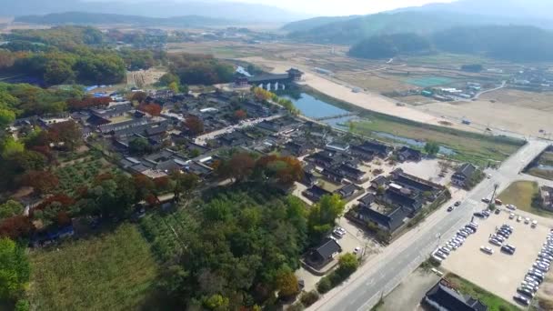 Gyochon Traditional Village Gyeongju Gyochon Traditional Village Gyeongju Corea Del — Vídeos de Stock