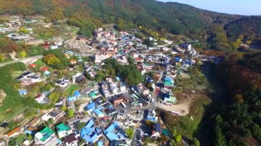2017 sonbahar Geumjeong dağ kale Köyü / 2017 sonbahar Geumjeong dağ kale Köyü, Busan, Güney Kore, Asya zaman Kasım-08-2017