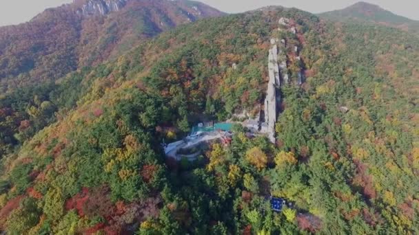 2017 Herbst Des Seokbul Tempels Geumjeong Berg 2017 Herbst Des — Stockvideo