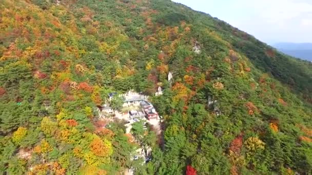 2017 Herbst Des Okbul Tempels Geumjeong Berg 2017 Herbst Des — Stockvideo