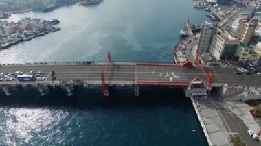 Yeongdodaegyo asma köprü, Busan, Güney Kore, Asya / Yeongdodaegyo asma köprü, Busan, Güney Kore, Asya zaman Şubat-09-2018