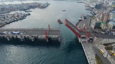 Yeongdodaegyo asma köprü, Busan, Güney Kore, Asya / Yeongdodaegyo asma köprü, Busan, Güney Kore, Asya zaman Şubat-09-2018