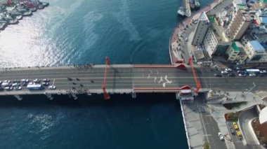 Yeongdodaegyo asma köprü, Busan, Güney Kore, Asya / Yeongdodaegyo asma köprü, Busan, Güney Kore, Asya zaman Şubat-09-2018