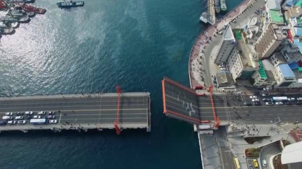 Yeongdodaegyo Drawbridge Busan Corea Del Sur Asia Yeongdodaegyo Drawbridge Busan — Vídeo de stock