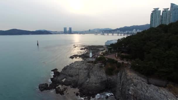 Dongbaekseom Πάρκο Haeundae Μπουσάν Νότια Κορέα Ασία Dongbaekseom Park Haeundae — Αρχείο Βίντεο