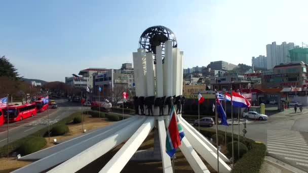 Osn Křižovatce Pusan Jižní Korea Asie Osn Křižovatce Pusan Jižní — Stock video