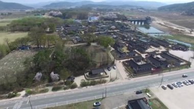 Gyeongju, Güney Kore, Asya bahar Gyochon geleneksel köy / Bahar, Gyochon geleneksel köy Gyeongju, Güney Kore, Asya zaman Nisan-03-2018