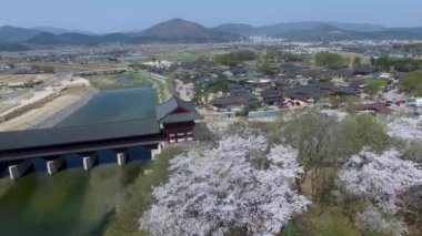 Gyeongju, Güney Kore, Asya bahar Gyochon geleneksel köy / Bahar, Gyochon geleneksel köy Gyeongju, Güney Kore, Asya zaman Nisan-03-2018