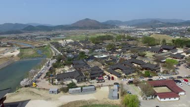 Gyeongju, Güney Kore, Asya bahar Gyochon geleneksel köy / Bahar, Gyochon geleneksel köy Gyeongju, Güney Kore, Asya zaman Nisan-03-2018