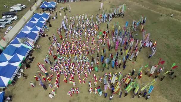 Gayajin Yongsinje Dragão Deus Ritual Yangsan Coréia Sul Ásia Gayajin — Vídeo de Stock