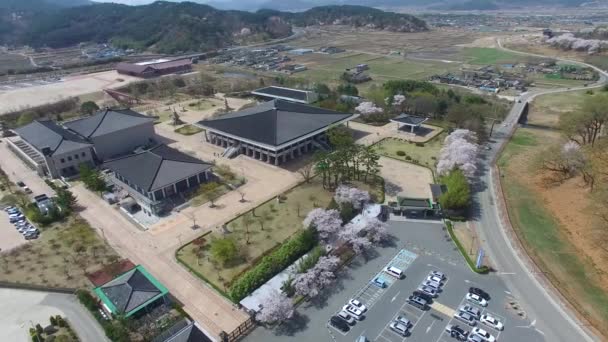 Museu Nacional Primavera Gyeongju Coreia Sul Ásia Primavera Museu Nacional — Vídeo de Stock