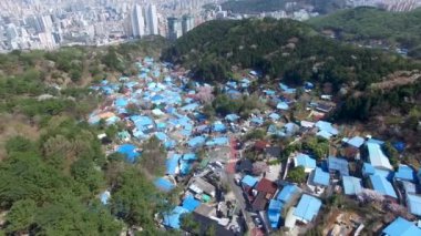 Bahar Mulmangol Köyü, Busan, Güney Kore, Asya / bahar Mulmangol Köyü, Busan, Güney Kore, Asya zaman Nisan-08-2018