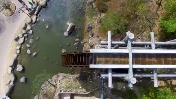 Molino Agua Estilo Coreano Grande Bomun Park Gyeingju Corea Del — Vídeo de stock