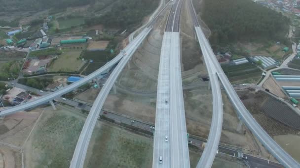 Tráfico Por Carretera Daegam Gimhae Corea Del Sur Asia Tráfico — Vídeos de Stock