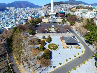 Busan erken Bahar kule, Busan, Güney Kore, Asya