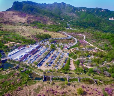 Hwangmae dağın, Güney Kore, Asya'nın peyzaj