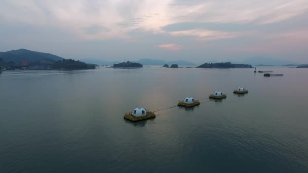 Вид Море Пенсионный Сачеон Сачеон Кённам Южная Корея Азия — стоковое видео