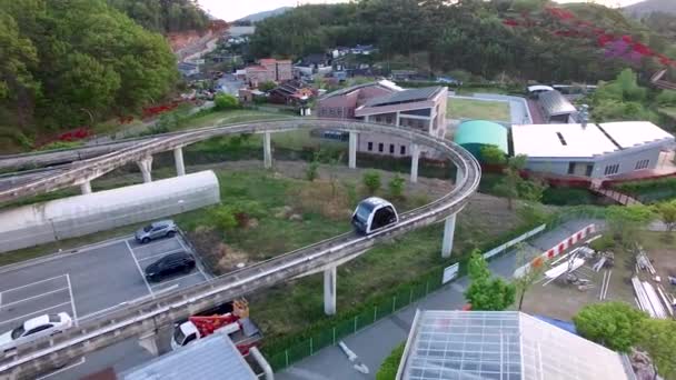 Aerial View Suncheonman Bay National Garden Suncheon Jeonnam South Korea — 비디오