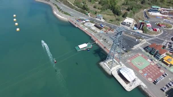 Vista Aérea Mar Sacheon Sacheon Gyeongnam Coreia Sul Ásia — Vídeo de Stock