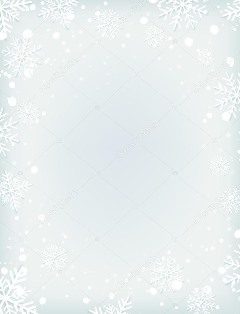 Winter Background with White Snowflakes Graphic by Bellart · Creative  Fabrica