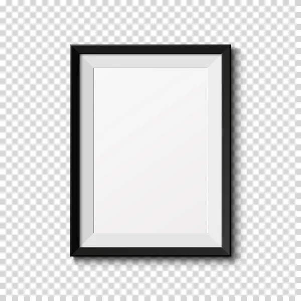 Black frame isolated on transparent background. — Stock Vector