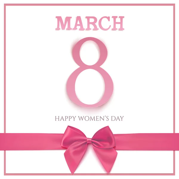 International Womens day background, 8 March. — Stock Vector