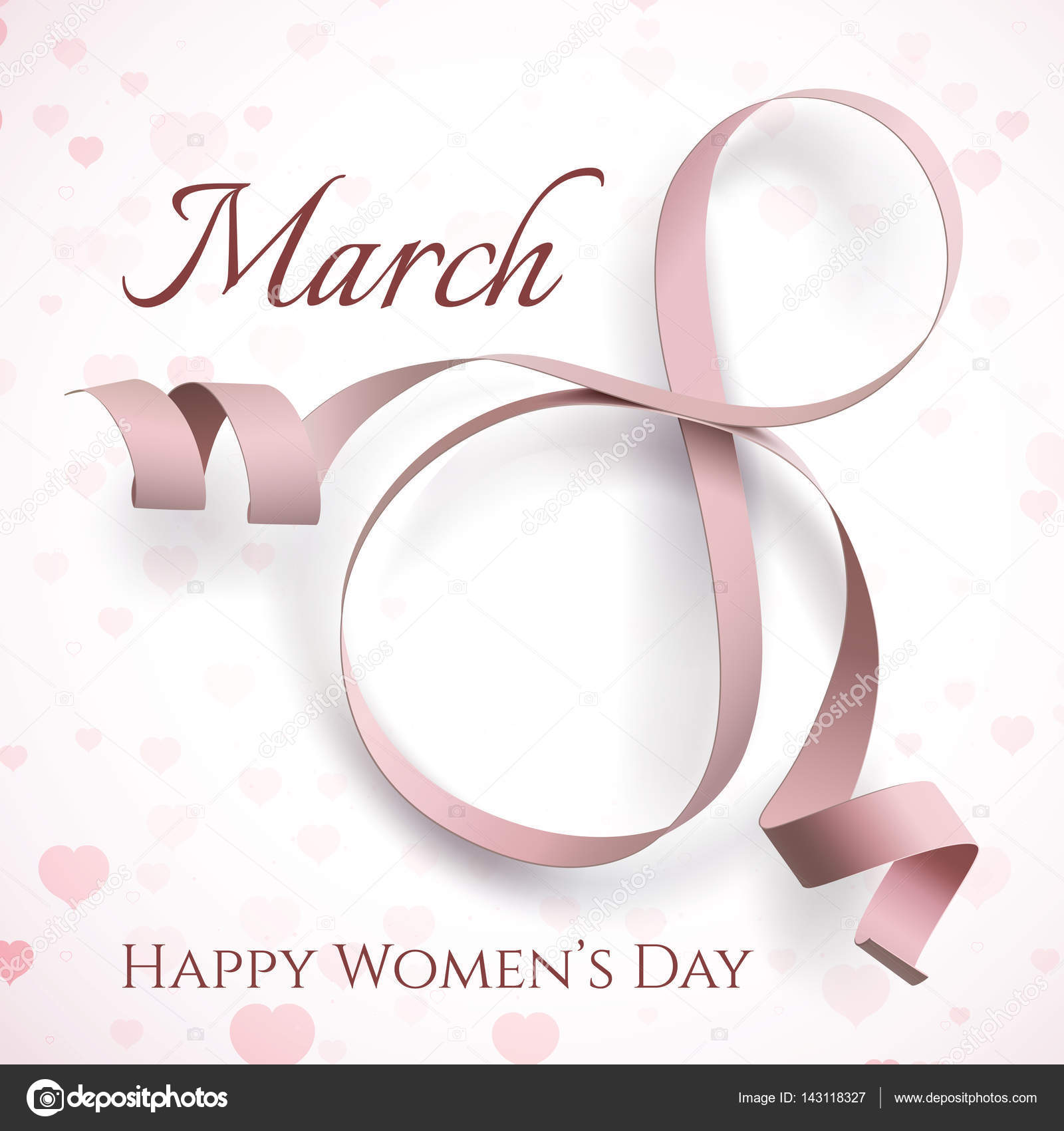 Grußkarte zum Internationalen Frauentag am 8. März.