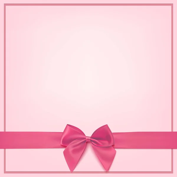 Plantilla de tarjeta de felicitación rosa en blanco . — Archivo Imágenes Vectoriales