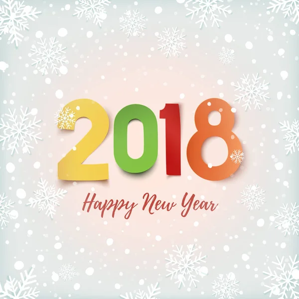 Feliz ano novo 2018. —  Vetores de Stock