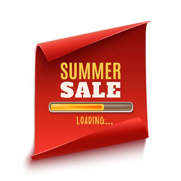 Big summer sale loading poster. — Stock Vector