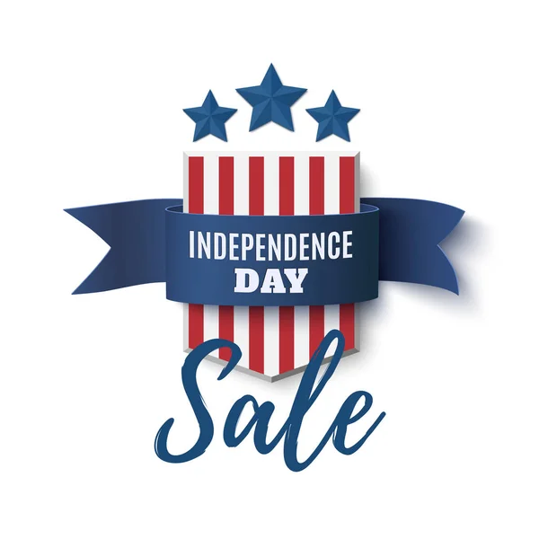Independence Day sale background, 4th of July template. — Stock Vector
