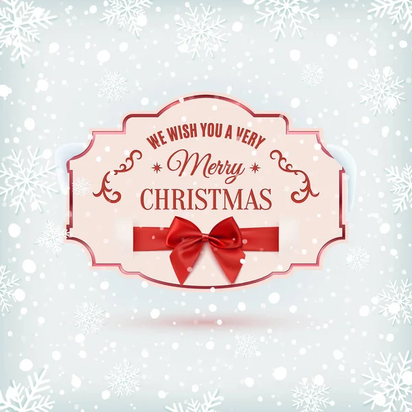 我们希望您有一个非常愉快的圣诞节背景. — 图库矢量图片