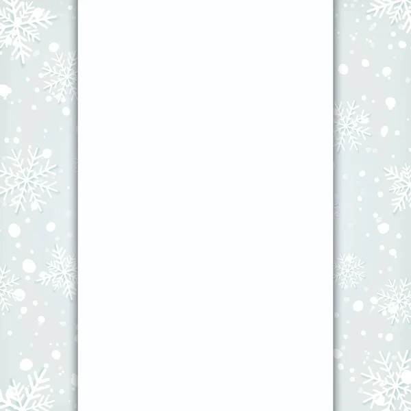 Plantilla de tarjeta de felicitación de Navidad en blanco . — Vector de stock