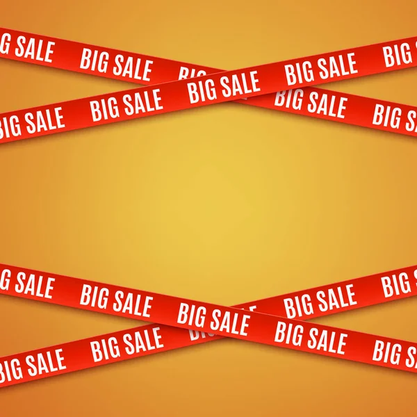 Big sale red banners. — Stock Vector