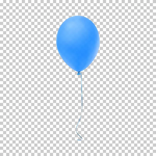 Realistyczne balon niebieski. — Wektor stockowy