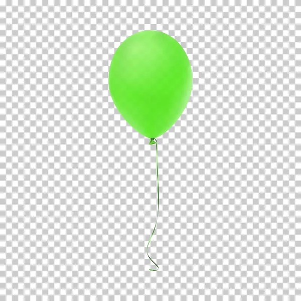 Realistische groene ballon pictogram. — Stockvector