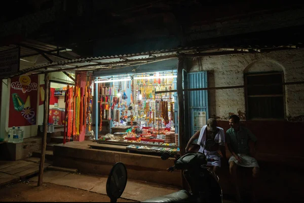 Goa Hindistan Gecesi Mağazası — Stok fotoğraf