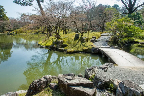 Garten im Kaiserpalast in Kyoto — Stockfoto