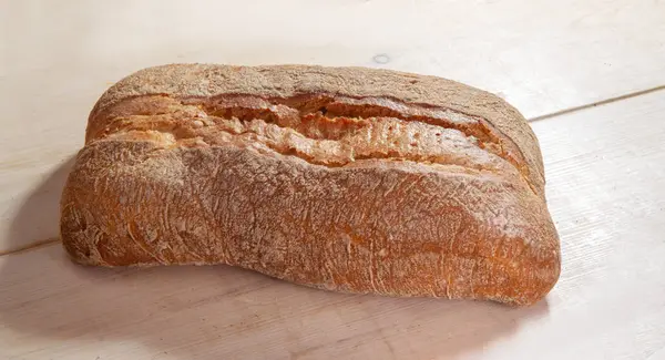 Ciabatta Στο Σούπερ Μάρκετ Της Μόσχας Ιταλική Φρέσκο Ψωμί Σιταριού — Φωτογραφία Αρχείου