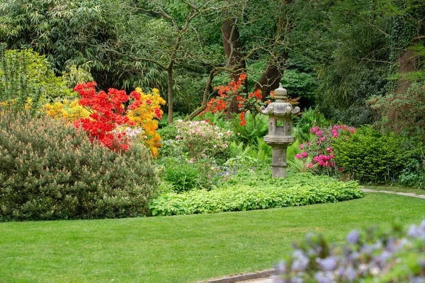 Incroyable Jardin Japonais Leverkusen Mai Beau Paysage Naturel Dans Parc — Photo