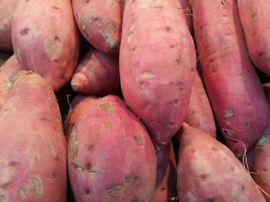 Ham tatlı patates arka plan